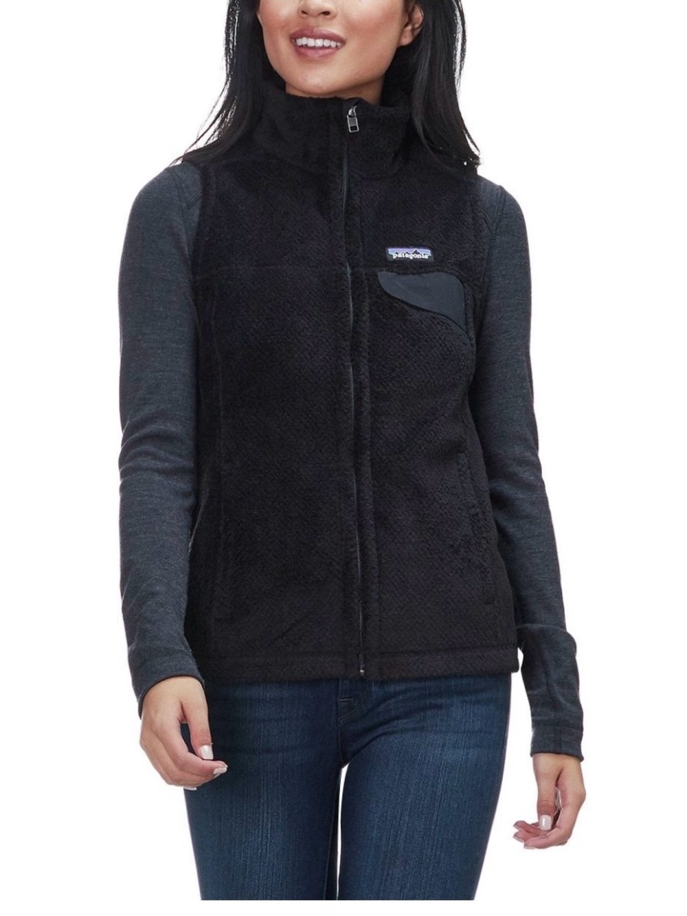 NWT Patagonia Women’s Fleece Black Re-Tool Vest Size M